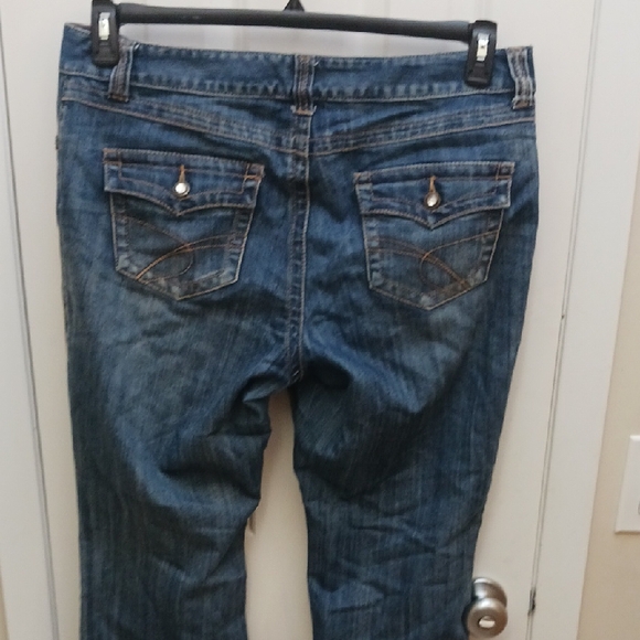 INC International Concepts Women's Classic Blue Straight Leg Jeans - Picture 10 of 13